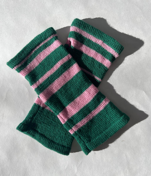 Striped Fingerless gloves