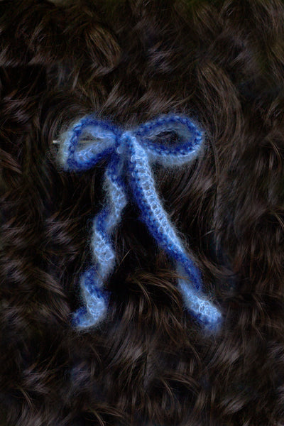 Hair Bow - Blue Duo