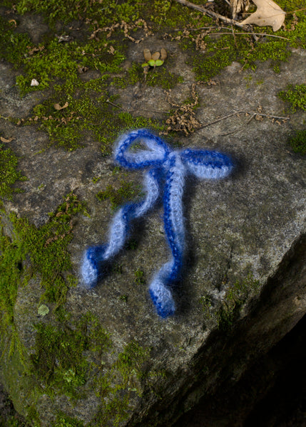 Hair Bow - Blue Duo